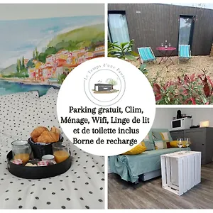 Le Temps D Pause - Indépendant Climatisé Jusqu à 4 Personnes Avec Vue Sur Le Beaujolais - Borne Recharge Véhicule électrique Montmerle-sur-Saone